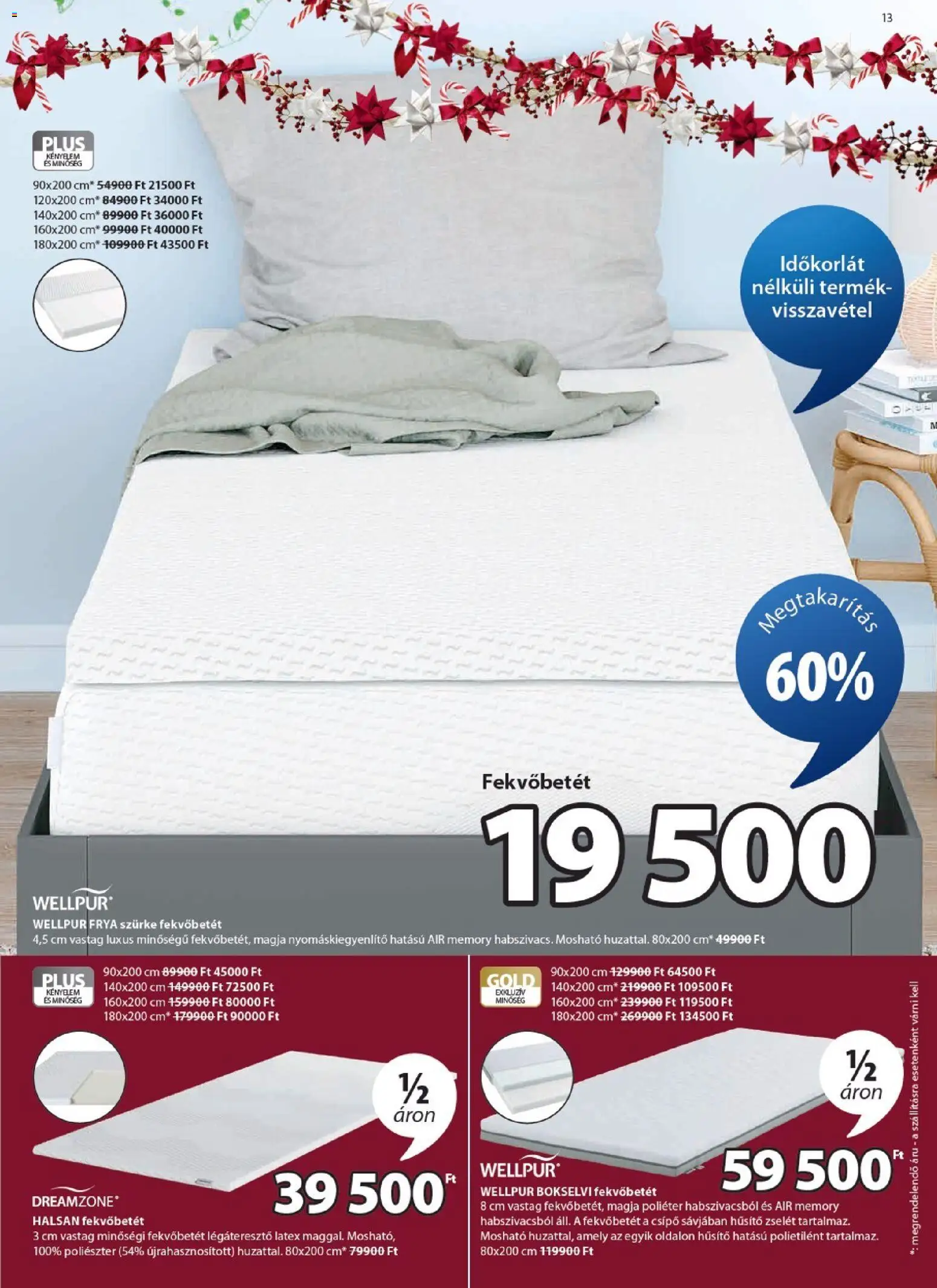 JYSK akciós ujság - amely érvényes a következő dátumtól: 10.12.2025 | Oldal: 13