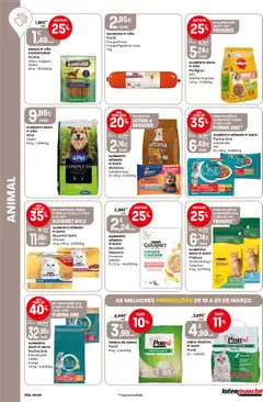 Pré-visualização Intermarché folheto válido de 19.03.2026 | Página: 46 | Produtos: Purina one, Açai, Gelatina, Salsicha