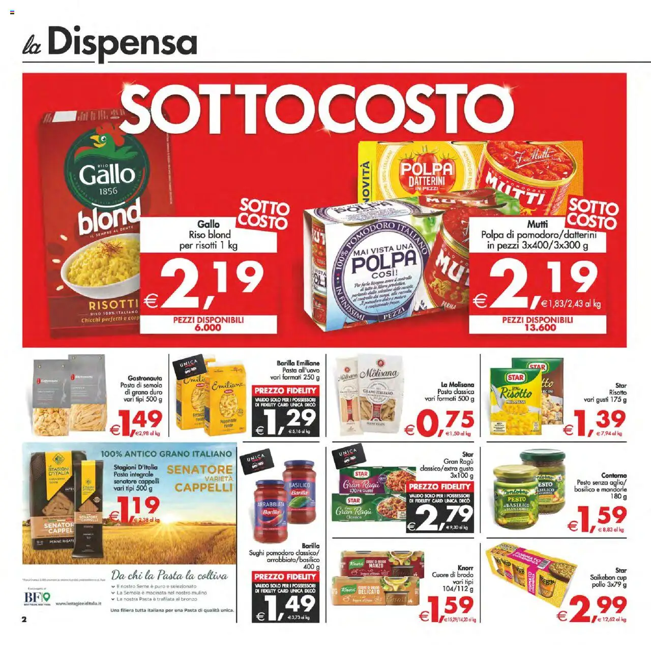 Volantino Decò del 14.10.2025 | Pagina: 2 | Prodotti: Pollo, Riso, Manzo, Mutti