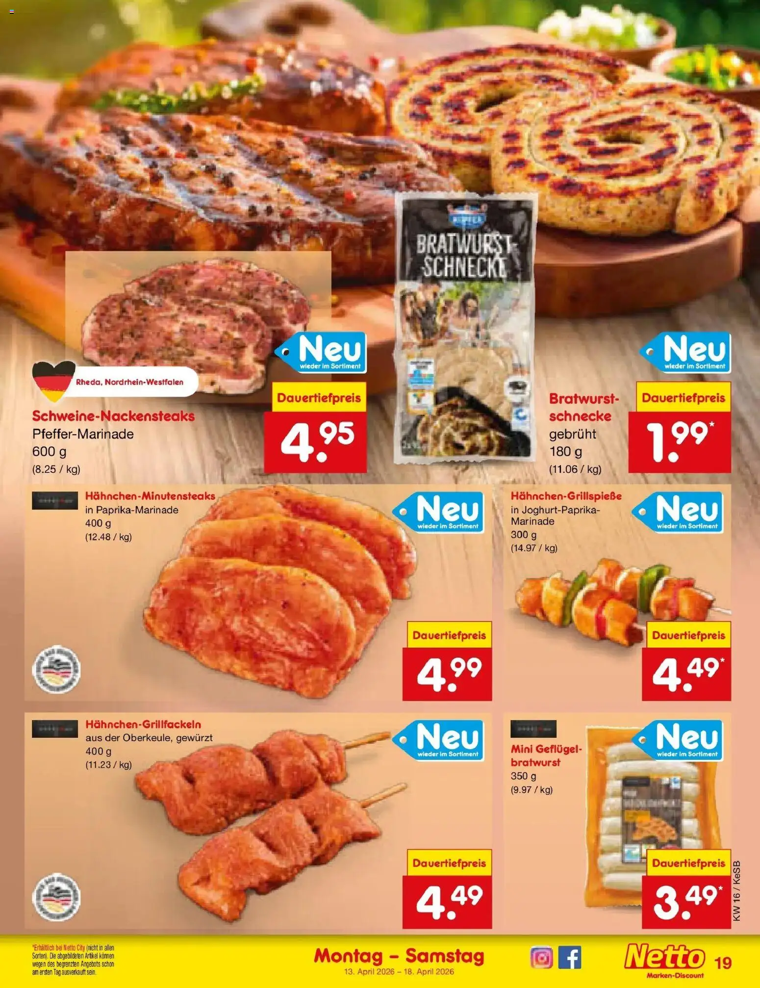 Netto Marken-Discount Prospekt Bonn	 – gültig ab 13.04.2026 | Seite: 23 | Produkte: Bratwurst