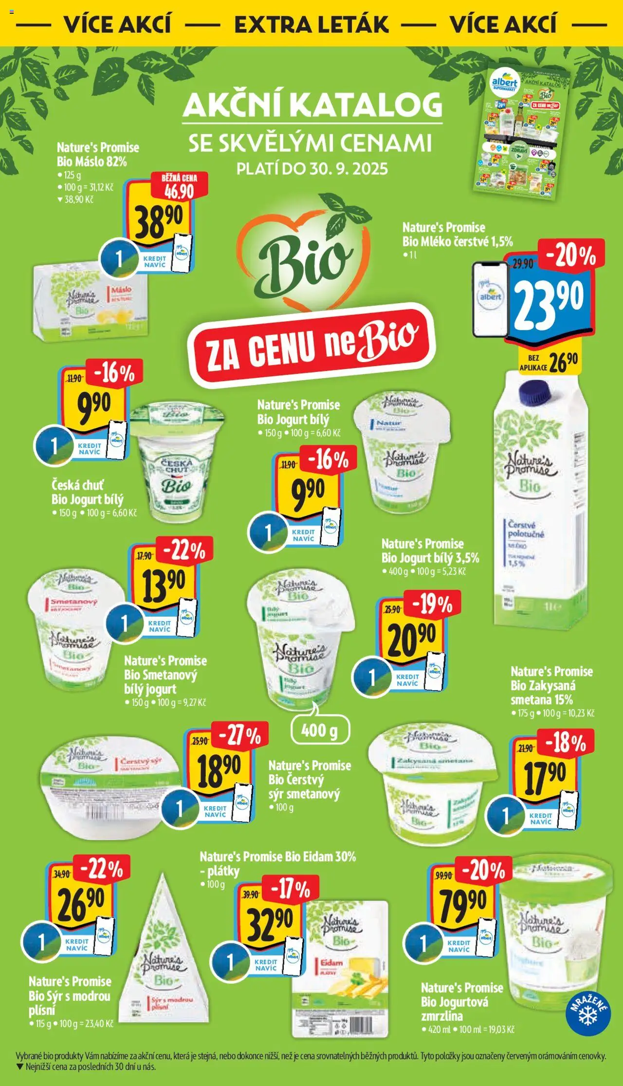Albert leták - Supermarket od 10.09.2025 | Strana: 34 | Produkty: Mléko, Máslo, Zmrzlina, Bílý jogurt