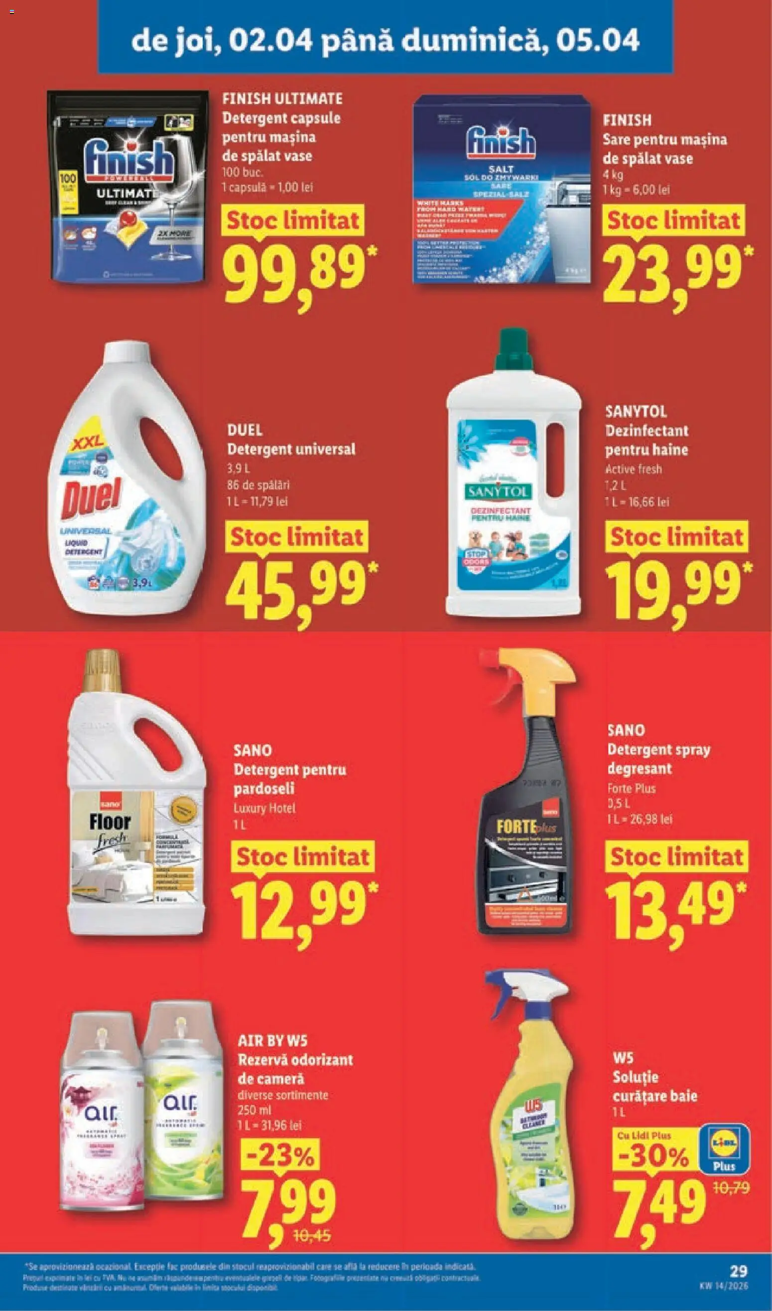 Noul catalog Lidl – valabil de la 30.03.2026 | Pagină: 29 | Produse: Mașină De Spălat, Mașină De Spălat Vase, Capsule pentru mașina de spălat, Haine