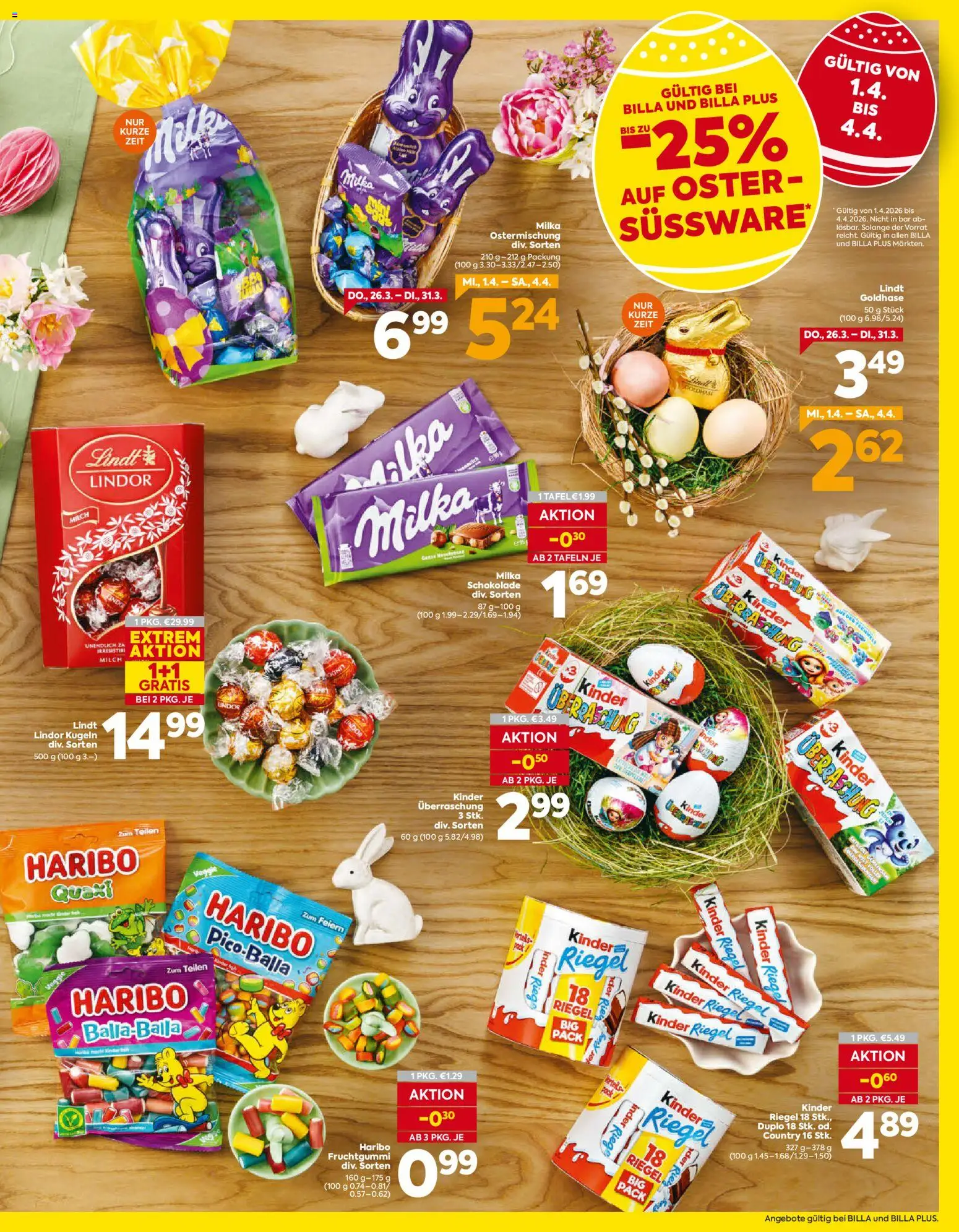 Billa Flugblatt - Niederösterreich gültig ab 26.03.2026 | Seite: 15 | Produkte: Milch, Schokolade