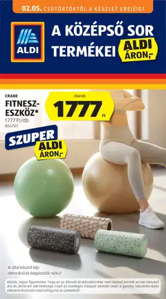 Aldi Középső sor termékei - amely érvényes a következő dátumtól: 05.02.2026