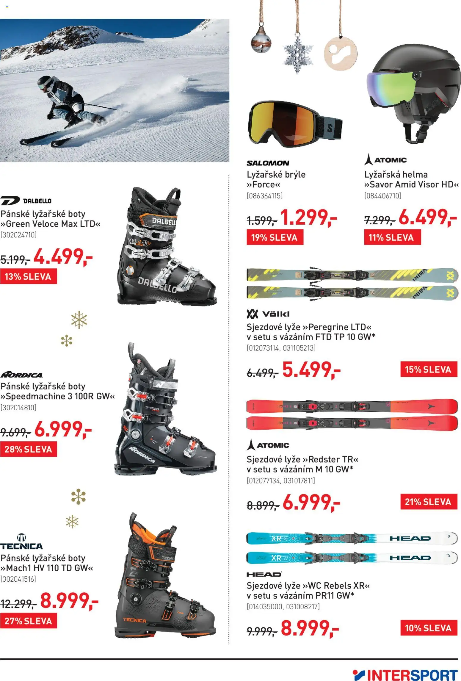 Intersport leták od 03.12.2025 | Strana: 3 | Produkty: Lyžařská helma, Brýle, Boty, Lyžařské brýle