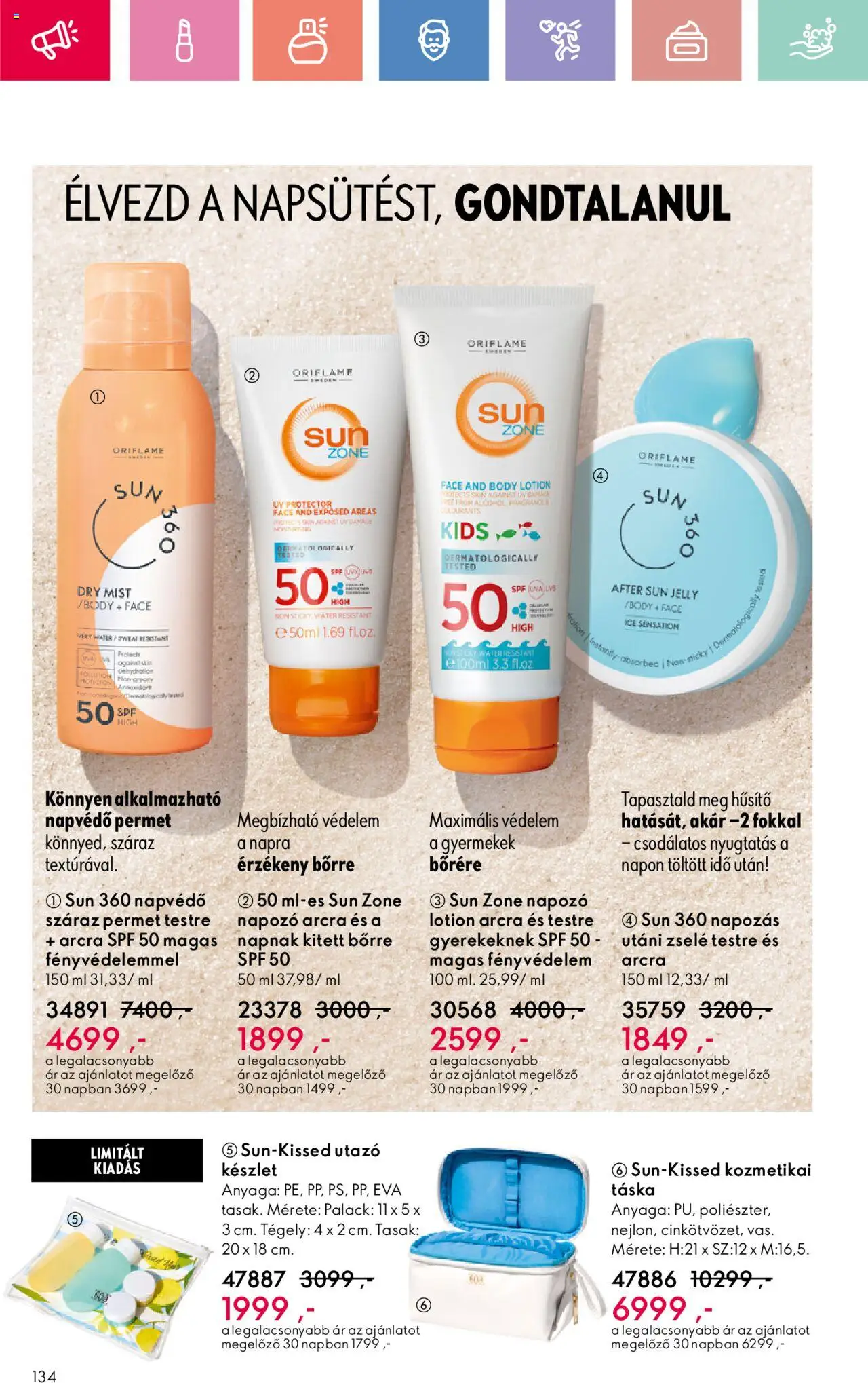 Oriflame akciós ujság - amely érvényes a következő dátumtól: 17.08.2025 | Oldal: 134 | Termékek: Táska, Body, Kozmetikai táska