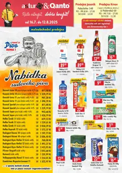 Náhled letáku Astur & Qanto leták - cash&carry Jeseník, Krnov od 16.07.2025