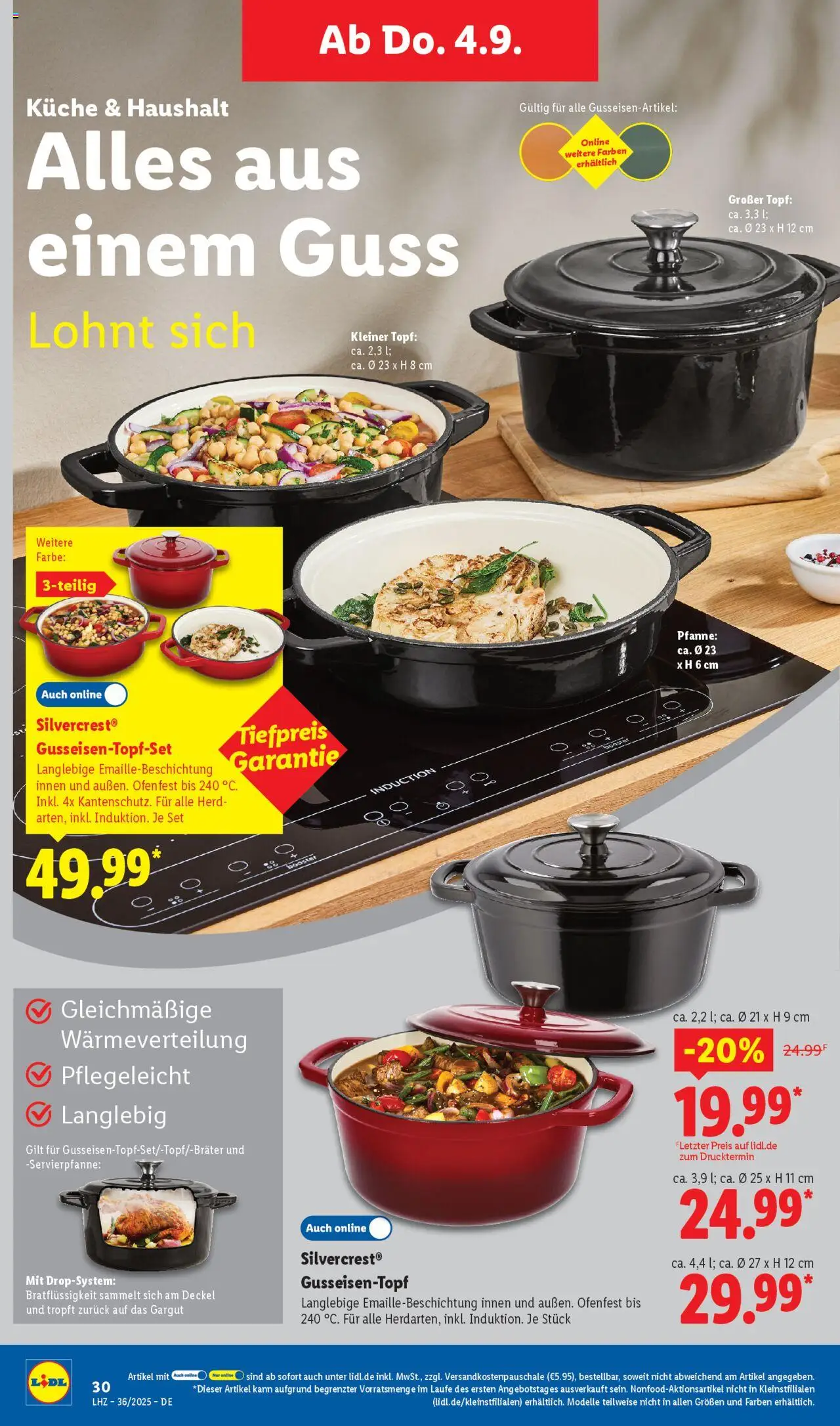 Lidl Exklusive Vorschau Uffenheim - gültig ab dem 01.09.2025 | Seite: 20 | Produkte: Herd, Küche