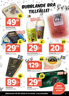 Coop X:-TRA - erbjudanden - Förhandsvisning av reklamblad från butik Coop X:-TRA aktuell från 27.12.2025 | Sida: 3 | Produkter: Cheddar, Äpple