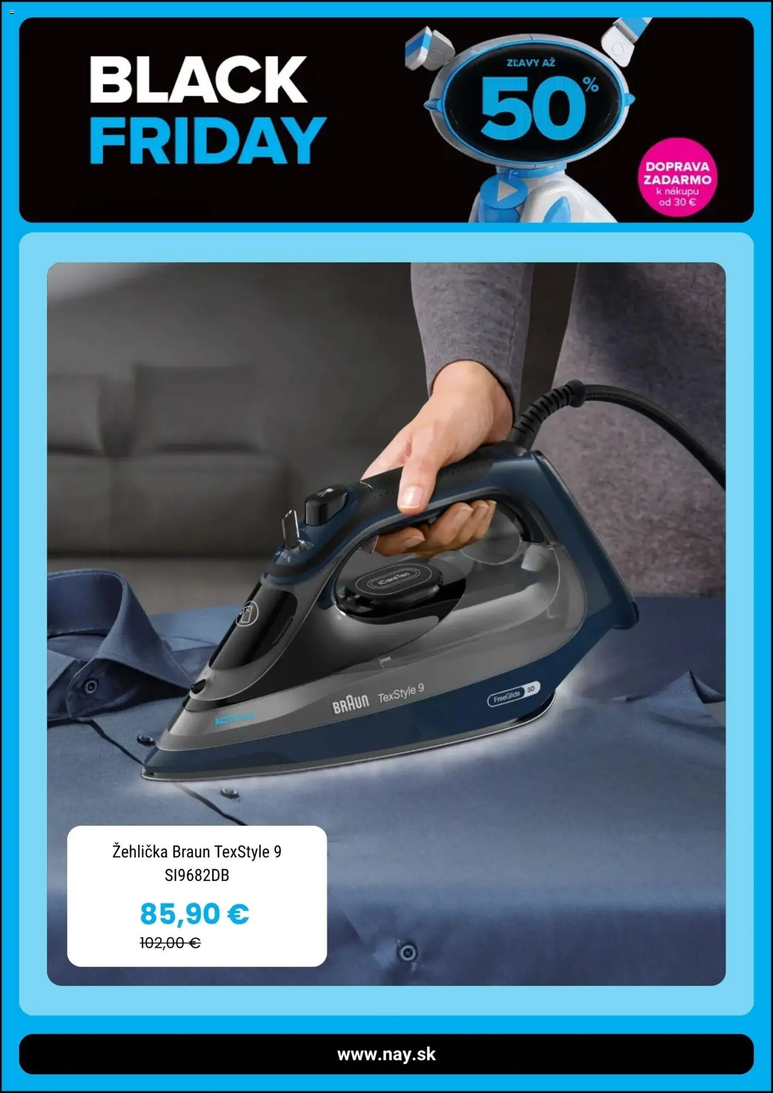 Nové NAY Elektrodom akcie – leták je platný od 04.11.2025 | Strana: 3 | Produkty: Žehlička