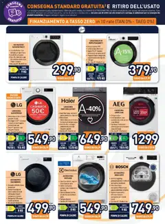 Anteprima del volantino Unieuro volantino valido a partire dal 27.02.2026 | Pagina: 5 | Prodotti: Lavasciuga, Asciugatrice, Data, Lenzuola