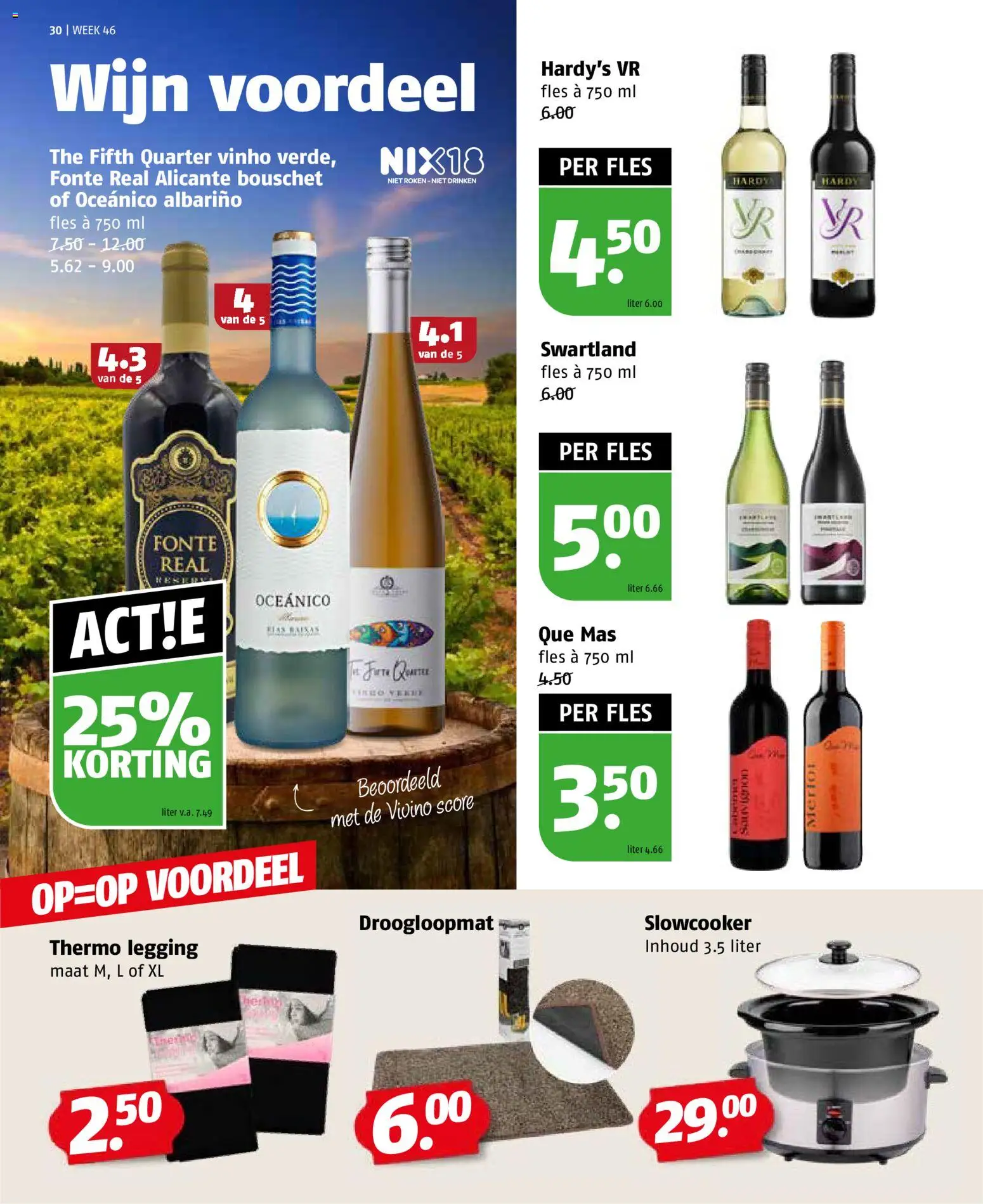 {H1} | Pagina: 30 | Producten: Legging, Wijn, Fles