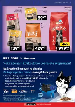 Idea katalog neprehrane - pregled Idea kataloga - važi od 27.11.2025 | Strana: 35 | Proizvode: Hrana za pse, Hrana za mačke, Piletina, Pašteta