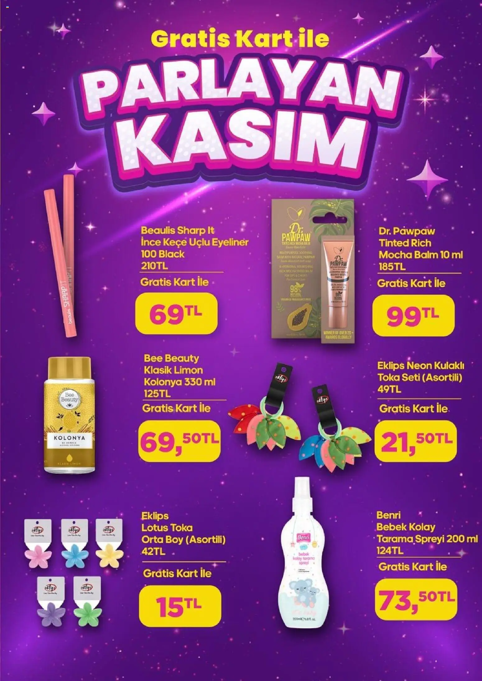 Gratis aktüel ürünler kataloğu yayımlandı! Bu hafta 01 - 30 Kasım 2025 günü Gratis indirimli ürünleri