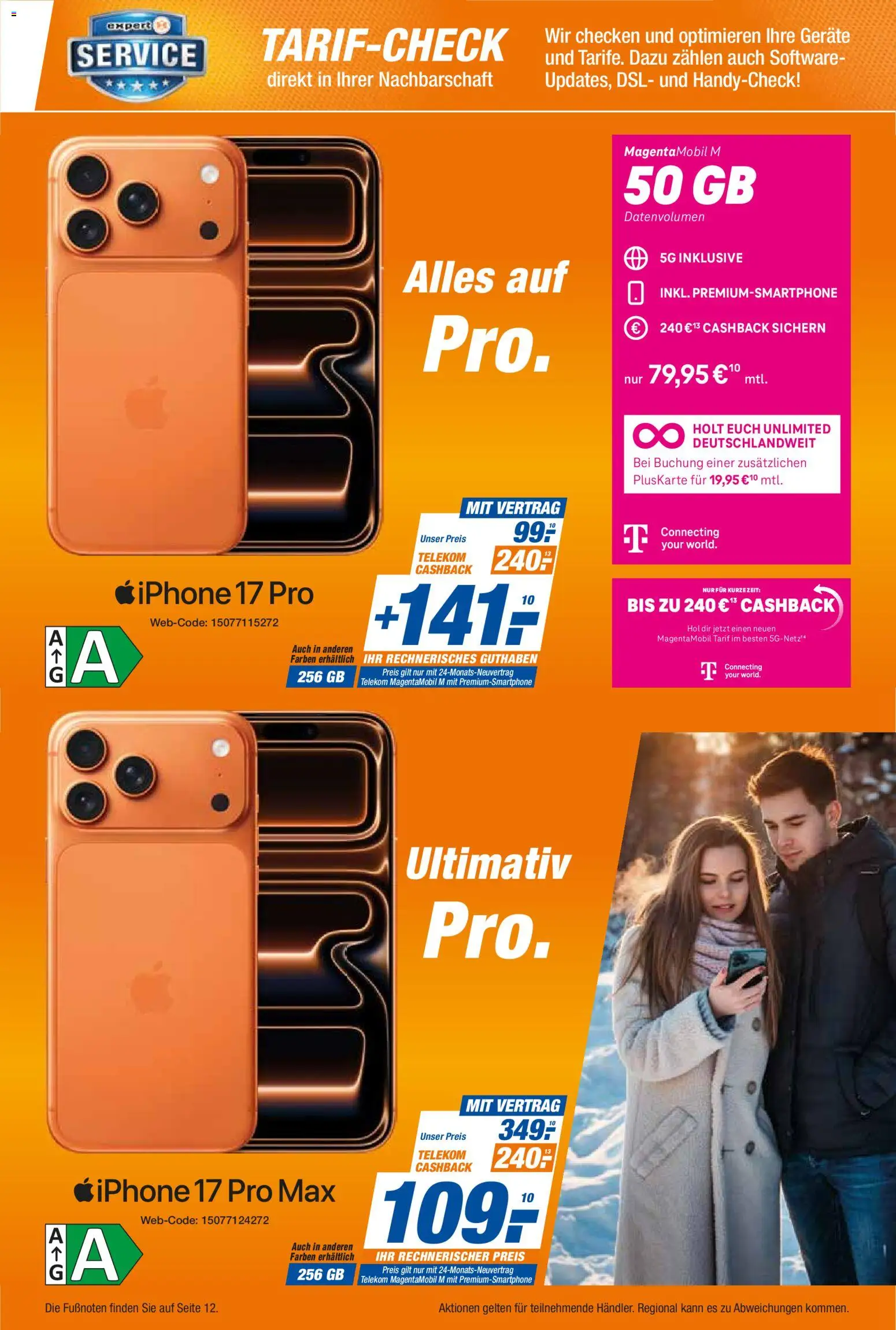 Expert Smarthphone Highlights im Januar – gültig ab 01.01.2026 | Seite: 7 | Produkte: Iphone