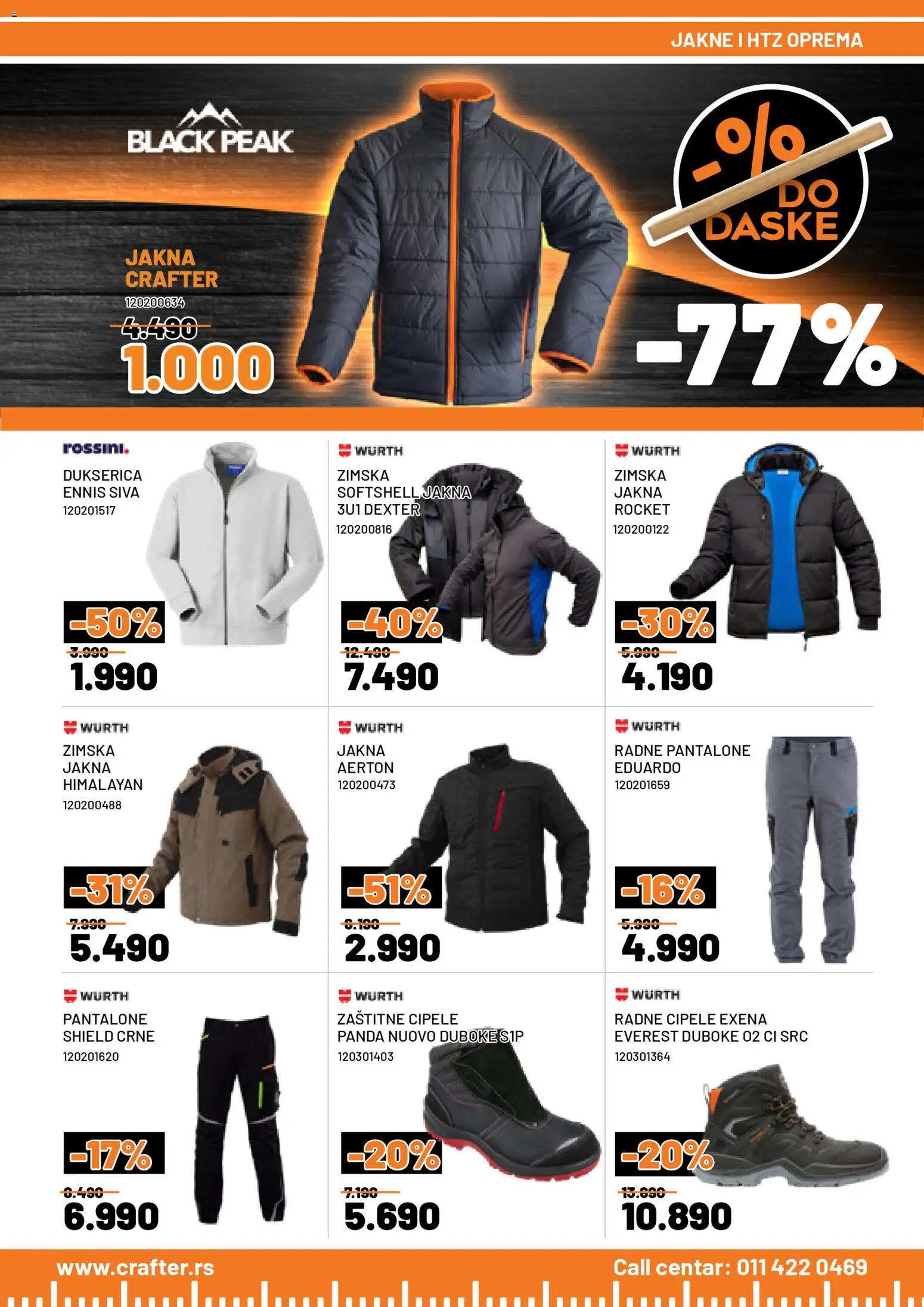 Crafter katalog - važi od 31.10.2025 | Strana: 5 | Proizvode: Cipele, Radne pantalone, Jakna, Pantalone