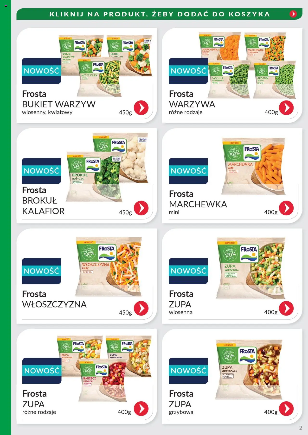 Eurocash Gazetka - Oferta Południe od 07.09.2025 | Strona: 2 | Produkty: Barszcz, Kalafior, Brokuł, Marchewka