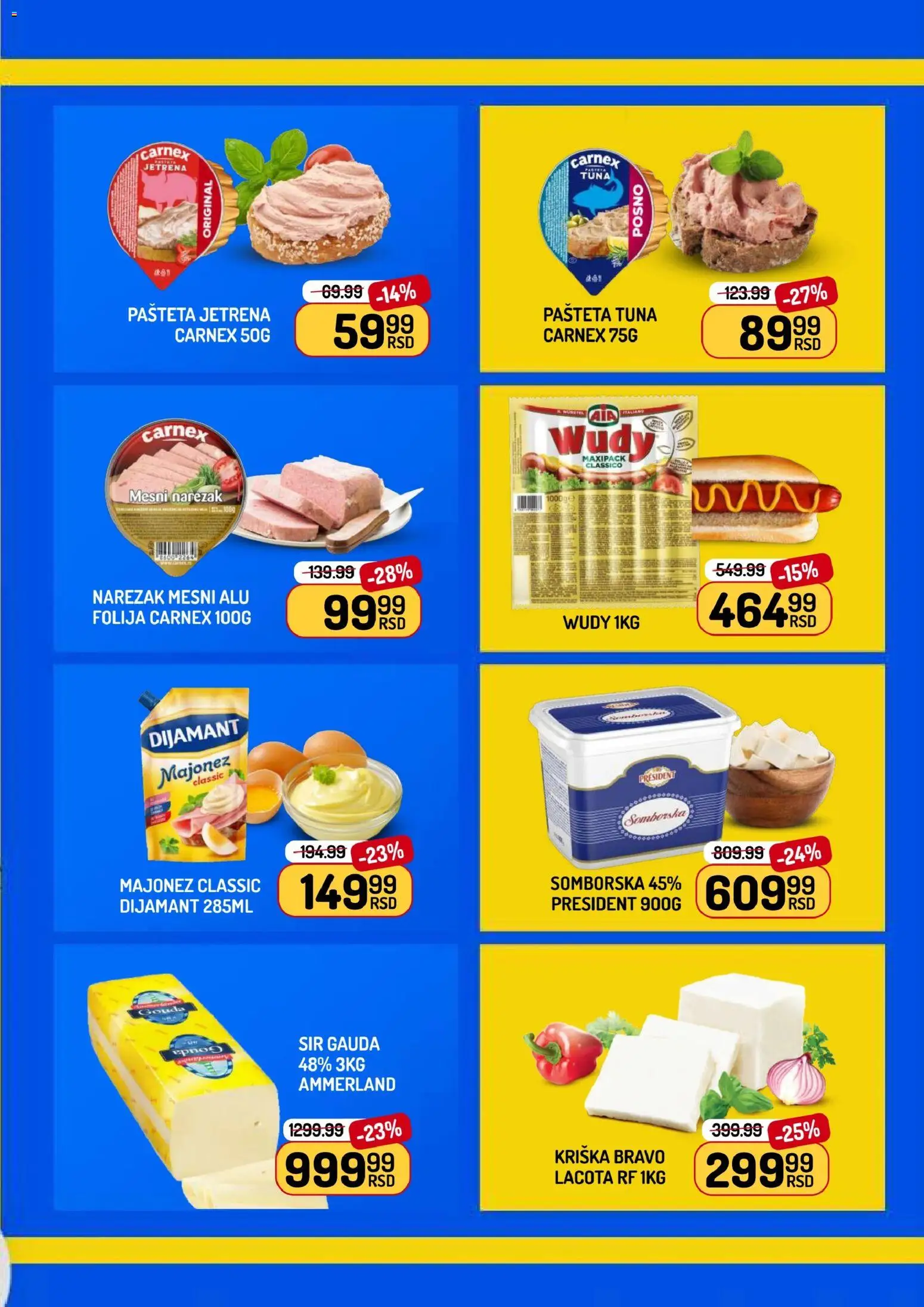 Aman katalog - važi od 27.02.2026 | Strana: 5 | Proizvode: Majonez, Narezak, Gouda, Mesni narezak
