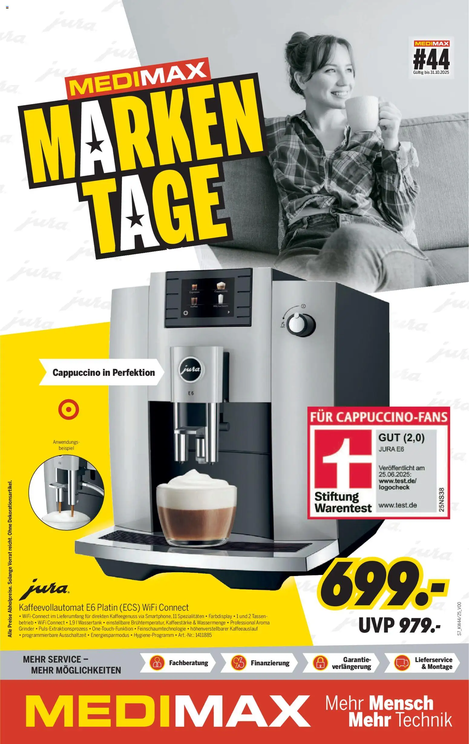 Medimax Prospekt 	 – gültig ab 25.10.2025 | Seite: 7 | Produkte: Jura, Kaffeevollautomat