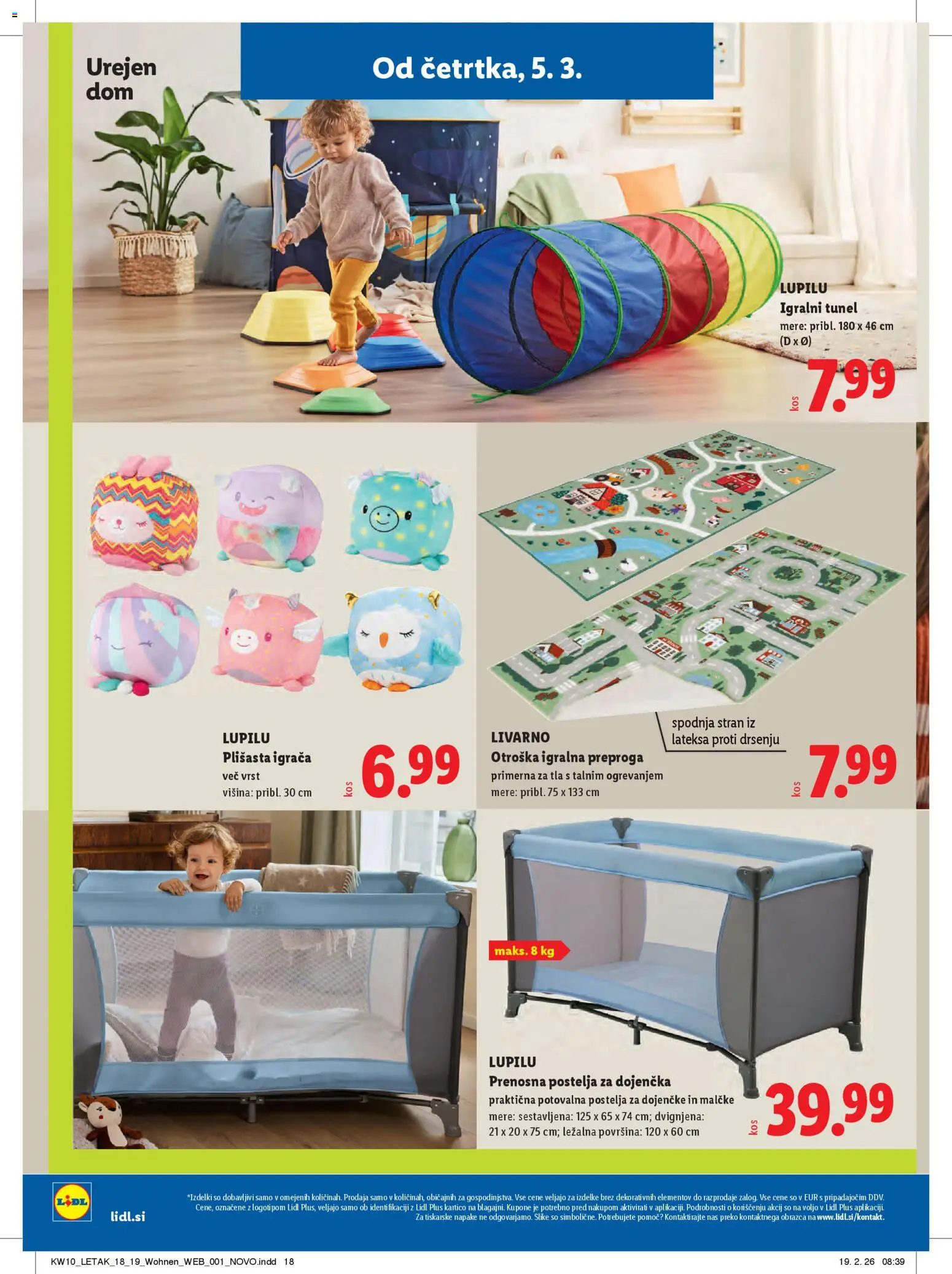 Novi Lidl katalog ponudbe – veljaven od 05.03.2026 | Stran: 46 | Izdelki: Postelja, Preproga