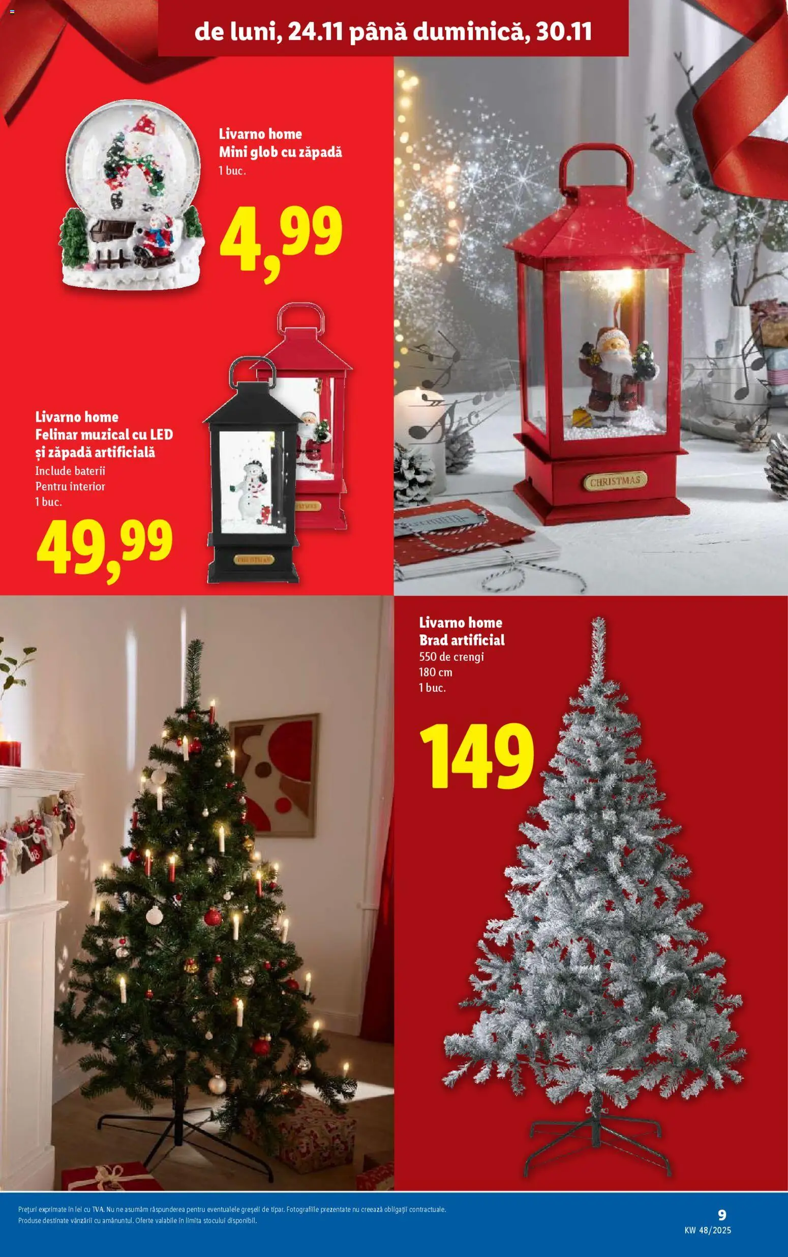 Noul catalog Lidl – valabil de la 24.11.2025 | Pagină: 9 | Produse: Babak, Felinar, Baterii