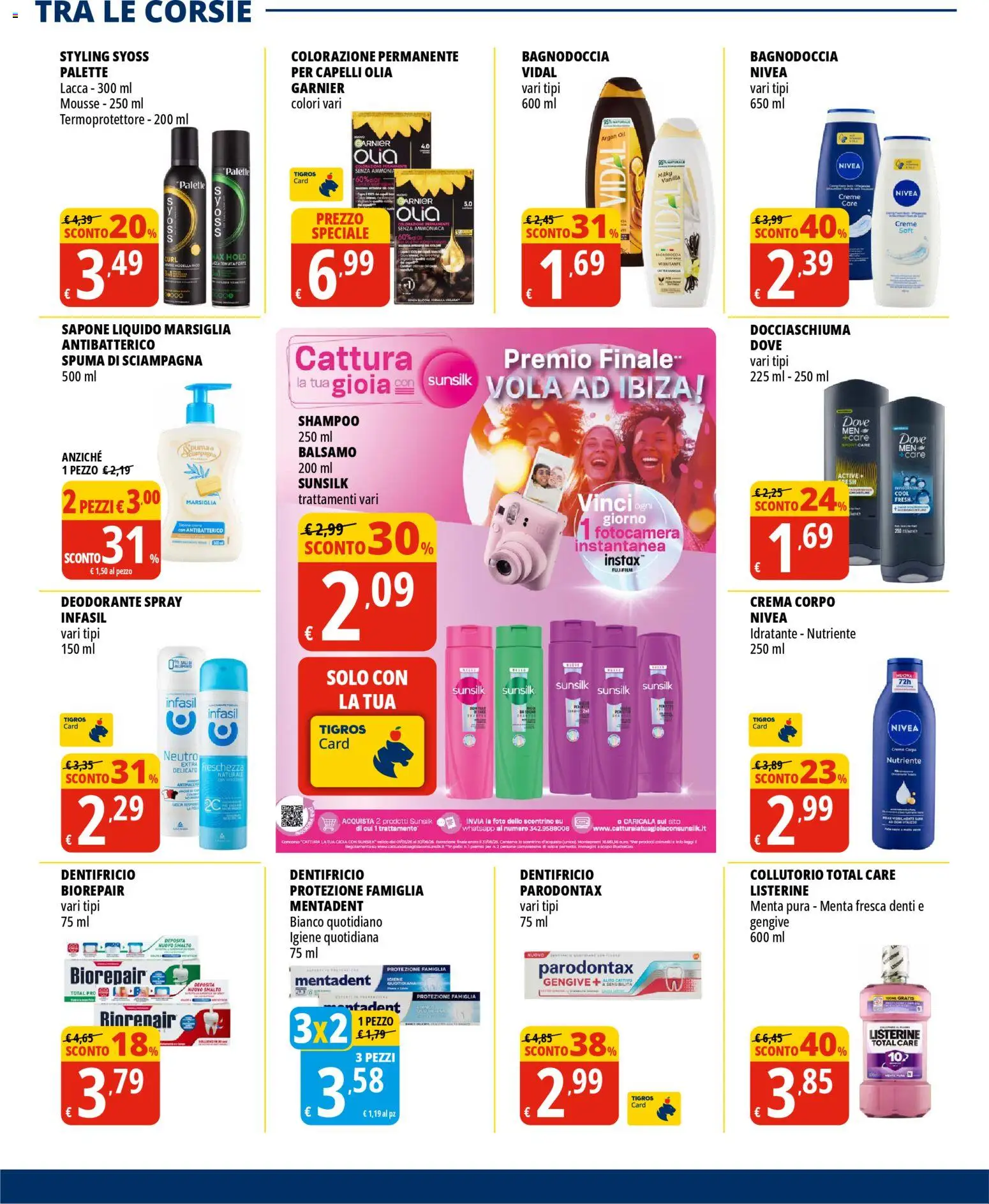 Volantino Tigros del 10.03.2026 | Pagina: 28 | Prodotti: Shampoo, Lacca, Collutorio, Menta
