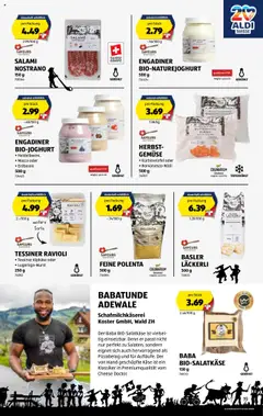 Aldi Aktionen ab 16.10.2025 gültig | Seite: 20 | Produkte: Käse, Salami, Gemüse, Kürbis