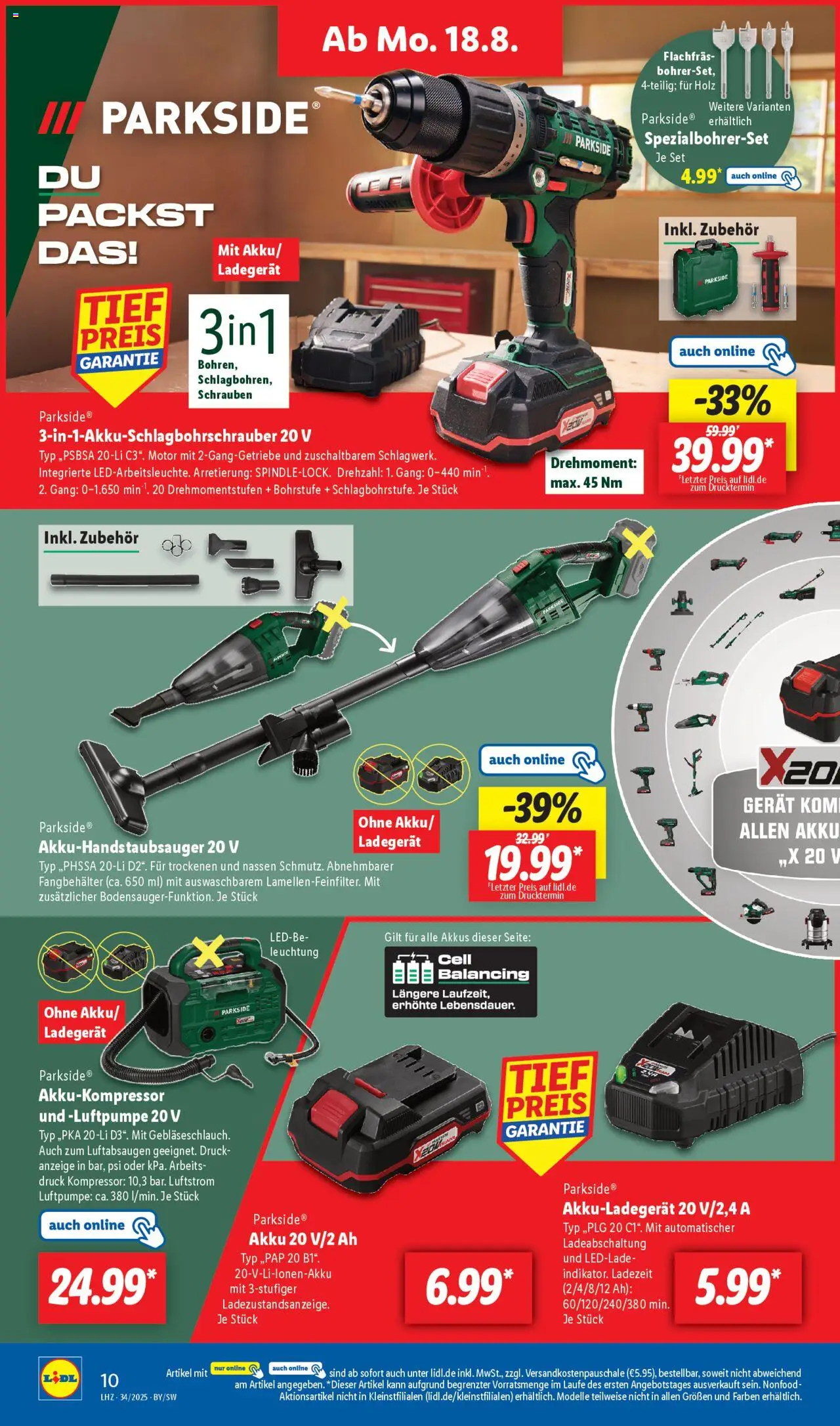 Lidl Prospekt Uffenheim - gültig ab dem 18.08.2025 | Seite: 2 | Produkte: Luftpumpe, Ladegerät