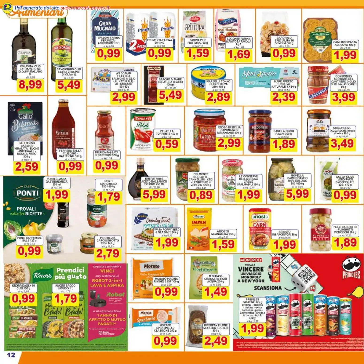 Volantino Pewex del 06.12.2025 | Pagina: 12 | Prodotti: Acqua, Tonno, Aceto, Glassa