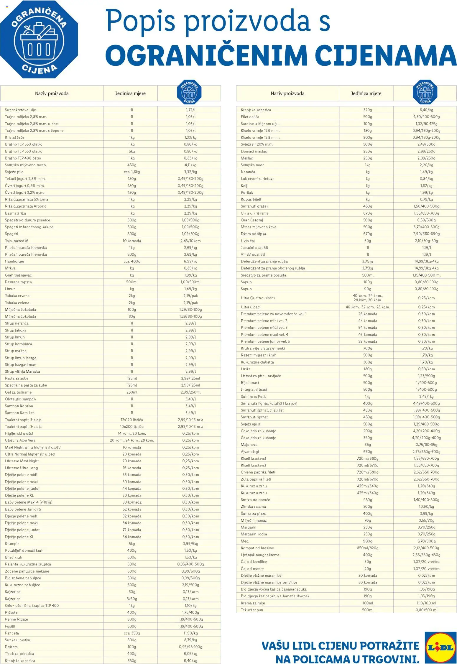 Lidl katalog | vrijedi od 15.03.2025 | Stranica: 1 | Proizvodi: Vlažne maramice, Pasta za zube, Limun, Sirup