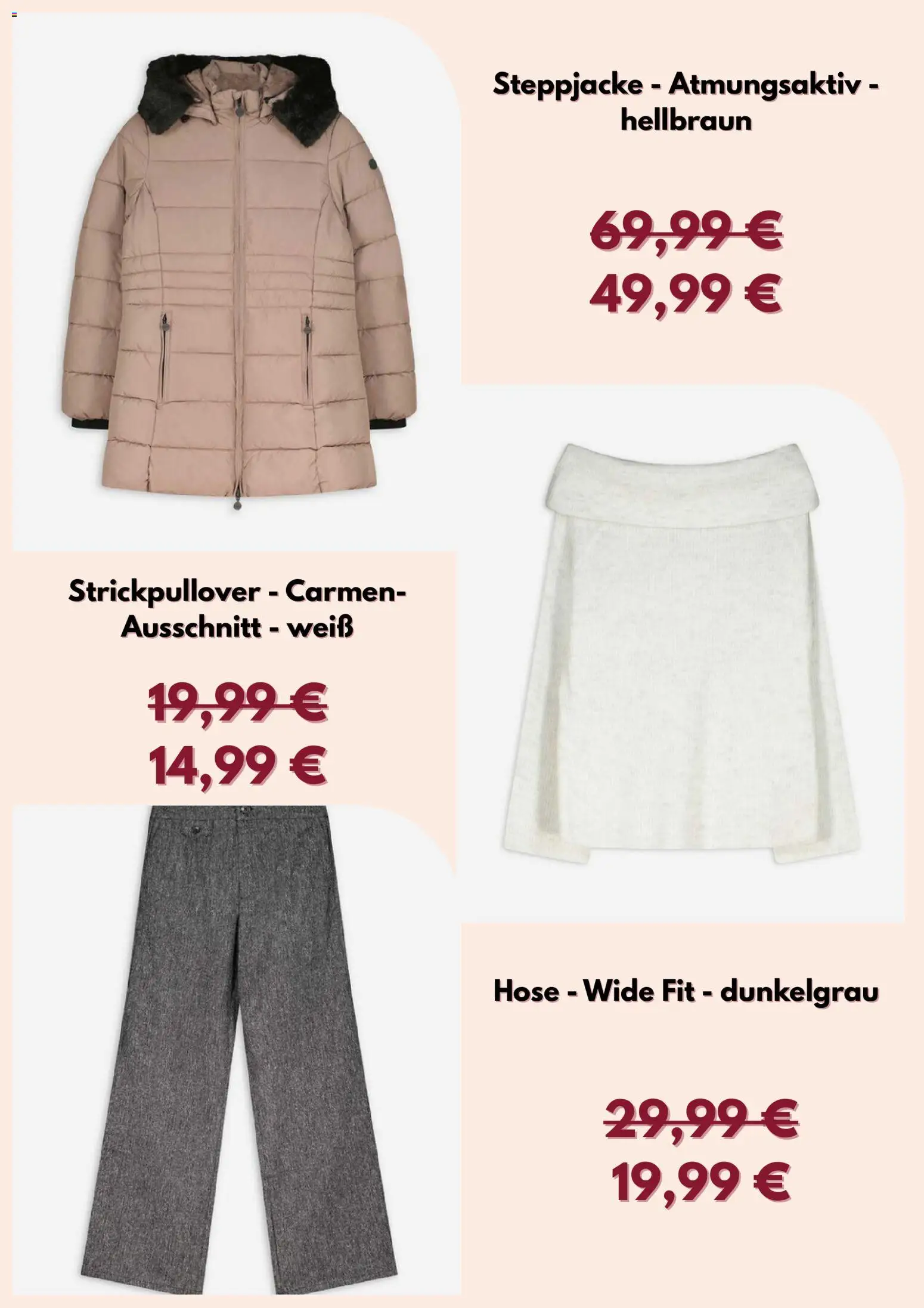 Takko Prospekt 	 – gültig ab 10.11.2025 | Seite: 2 | Produkte: Steppjacke, Hose