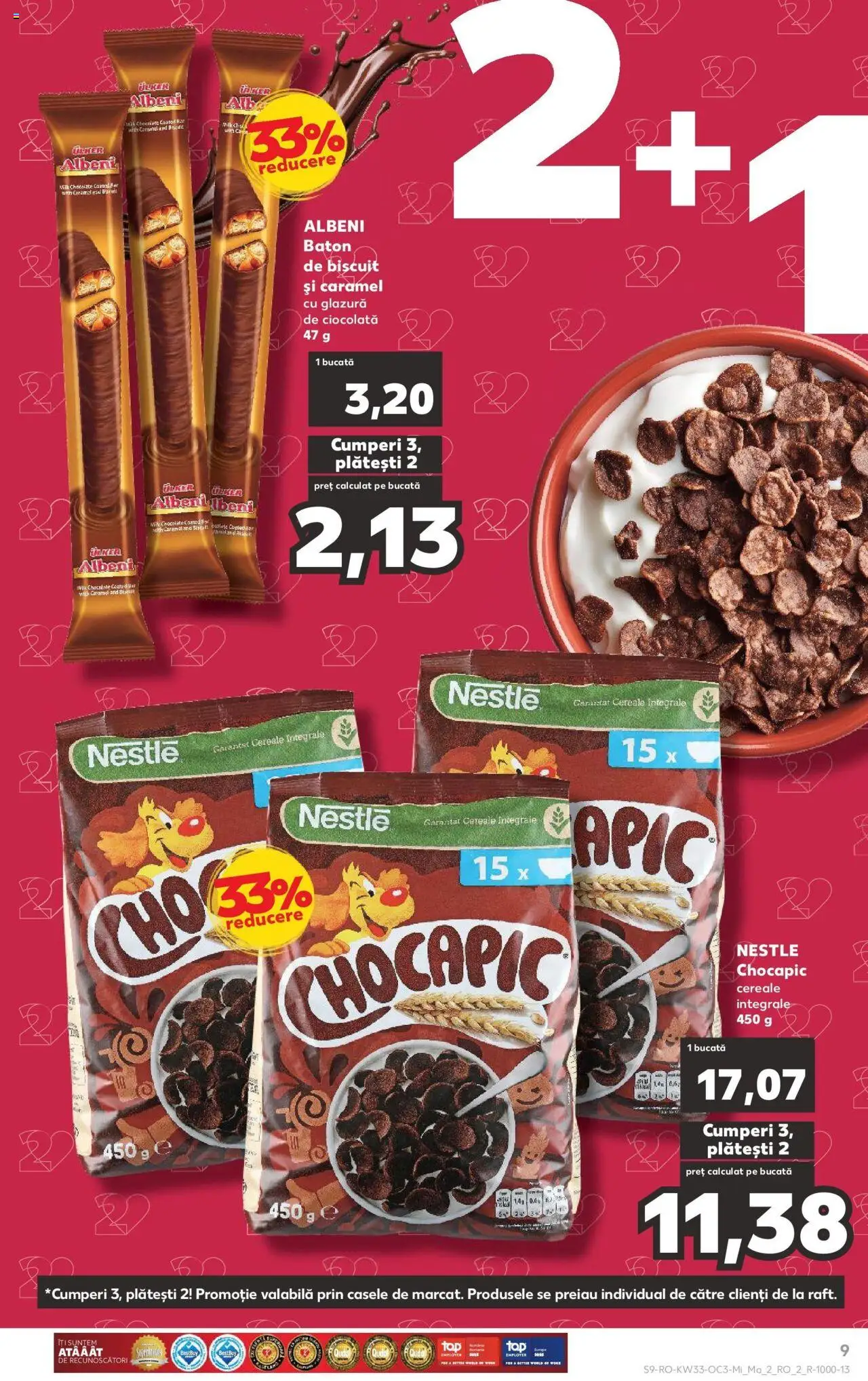 Catalog Kaufland - Satu Mare – valabil de la 13.08.2025 | Pagină: 9 | Produse: Ciocolată, Cereale