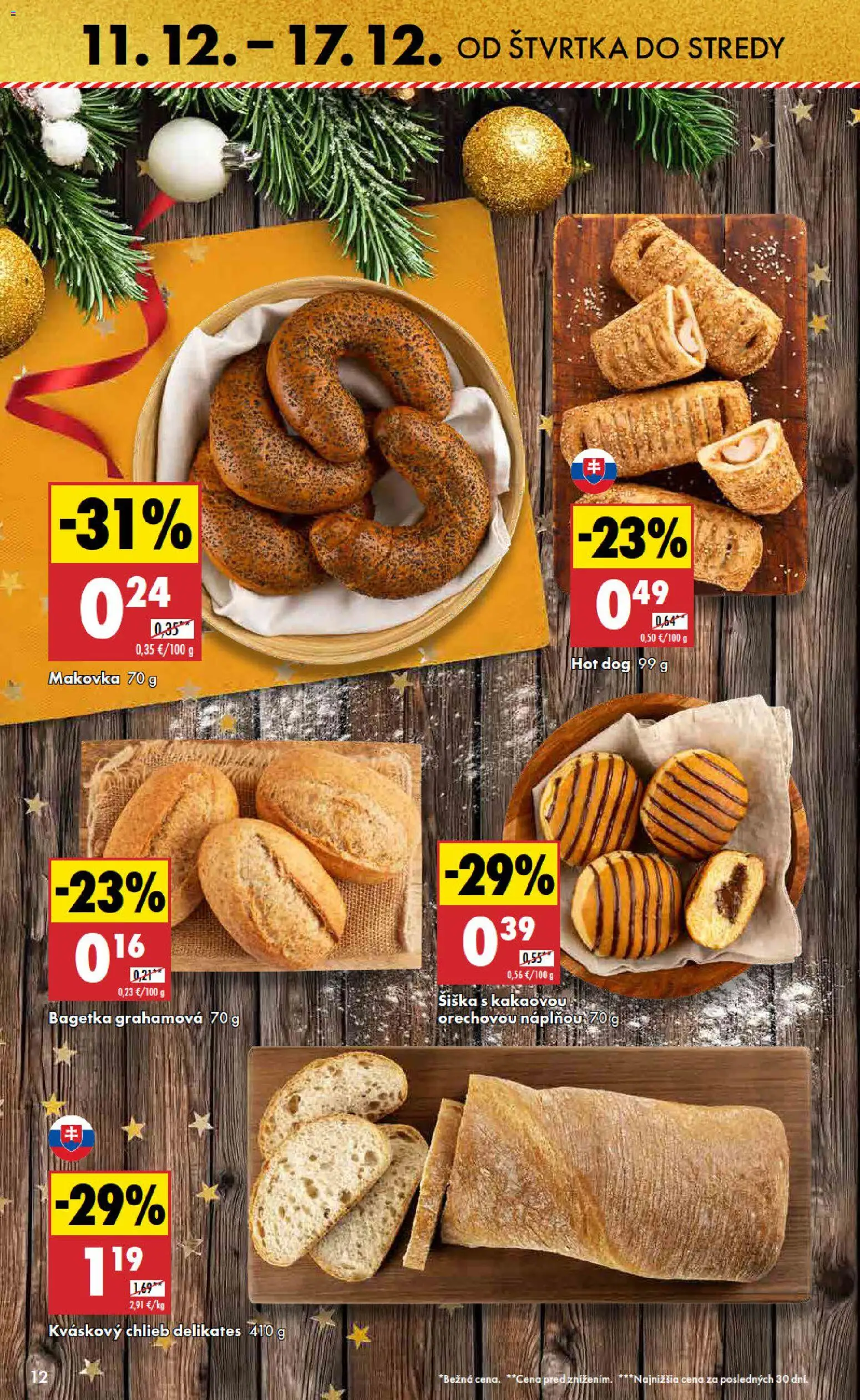 Nové Biedronka akcie – leták je platný od 11.12.2025 | Strana: 12 | Produkty: Chlieb, Makovka