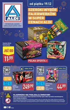 Pogląd oferty "Aldi Gazetka - Fajerwerki" - ważna od 19.12.2025