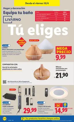 Vista previa LIVARNO Lámpara LED de techo, Atenuable, tono de blanco ajustable, función de luz nocturna y temporizador. Con mando a distancia. válido desde el 06.04.2026 | Página: 12 | Productos: Cepillo, Cepillo moldeador, Aceite, Baño