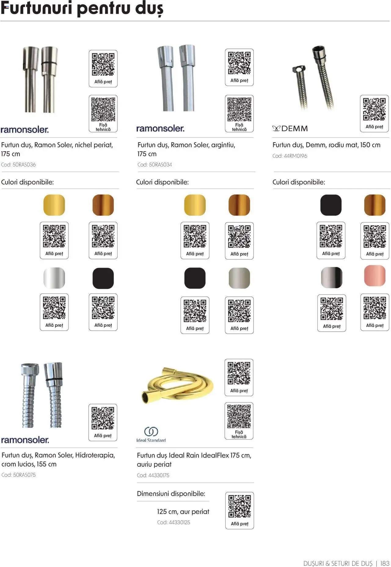 Catalog Romstal – valabil de la 25.11.2024 | Pagină: 183 | Produse: Duș