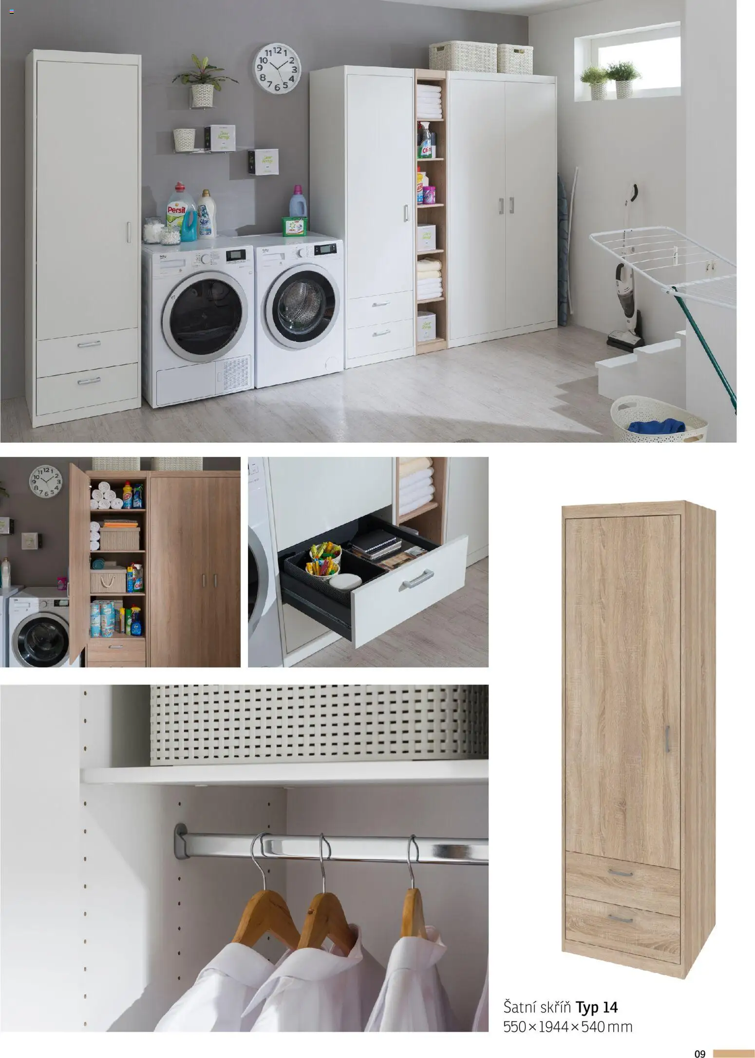 ASKO nábytek leták - Variabilní program MEGA od 01.01.2026 | Strana: 9 | Produkty: Šatní skříň, Persil, Skříň