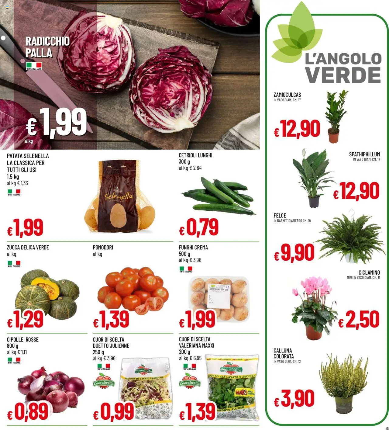 Volantino Famila del 08.09.2025 | Pagina: 5 | Prodotti: Crema, Cipolle, Pomodori, Funghi