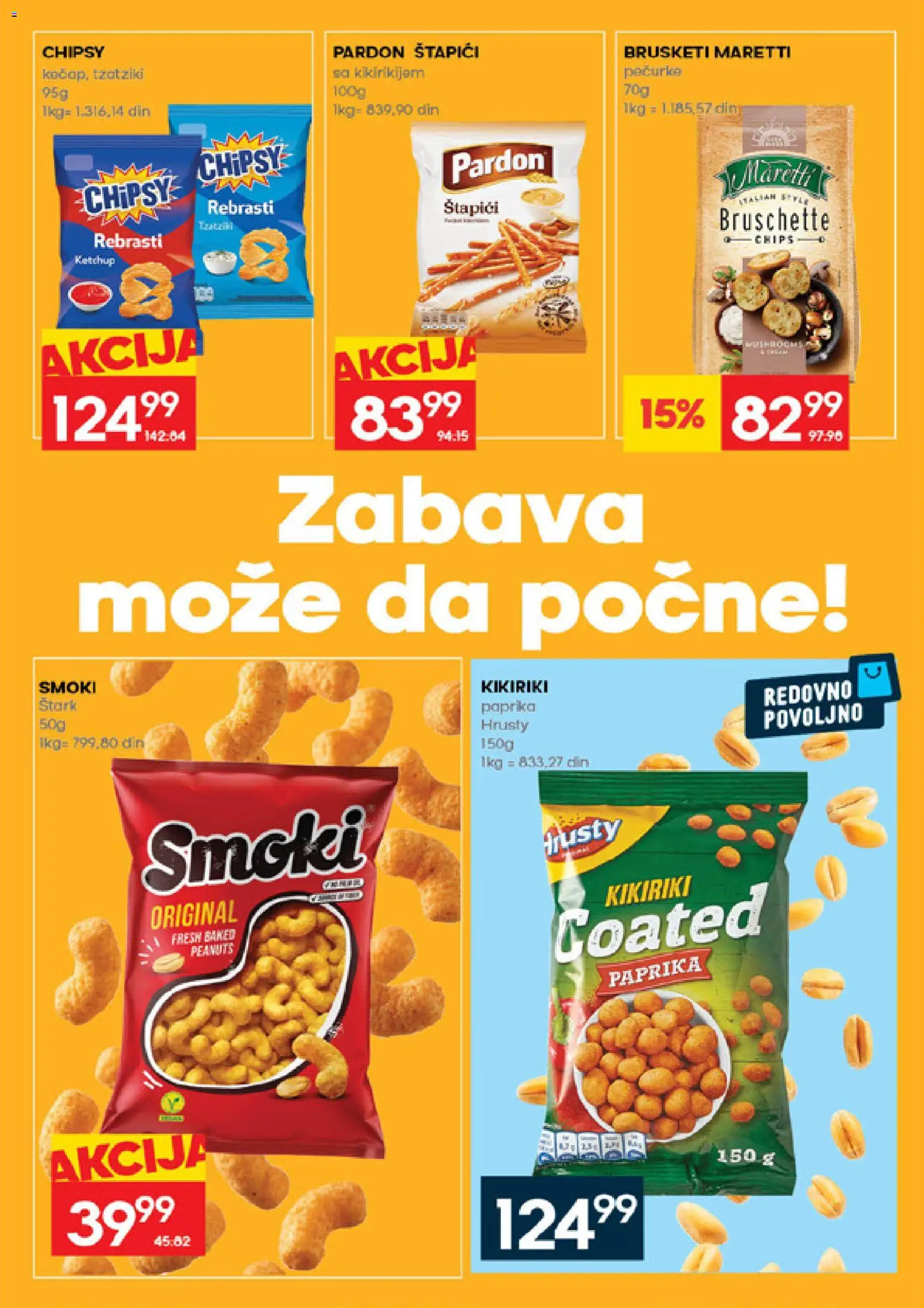 Idea katalog - važi od 26.03.2026 | Strana: 19 | Proizvode: Smoki, Paprika, Brusketi, Kikiriki
