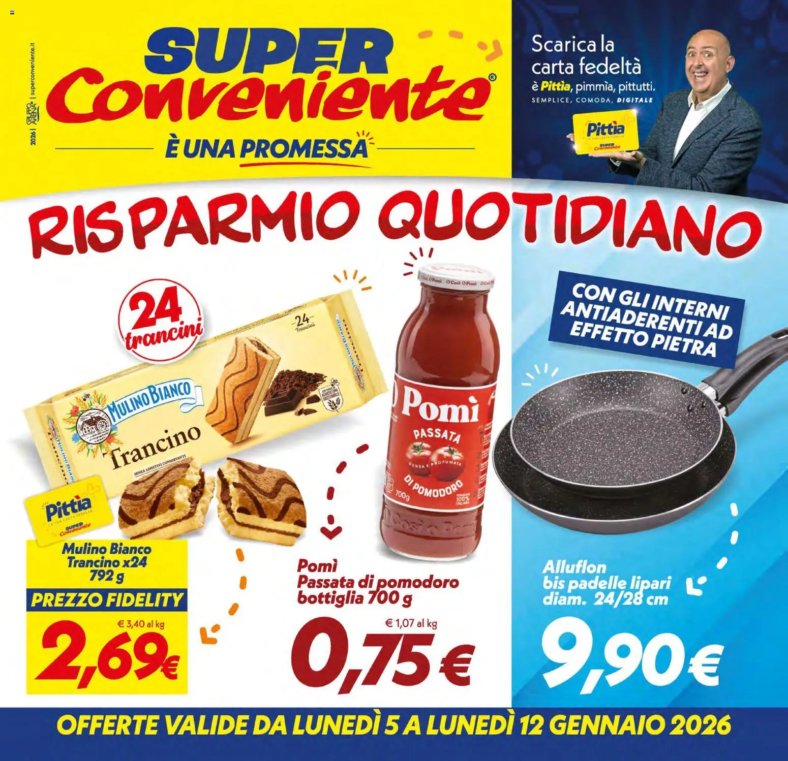 Volantino SuperConveniente del 05.01.2026 | Pagina: 1 | Prodotti: Pomodoro, Passata di pomodoro, Bottiglia