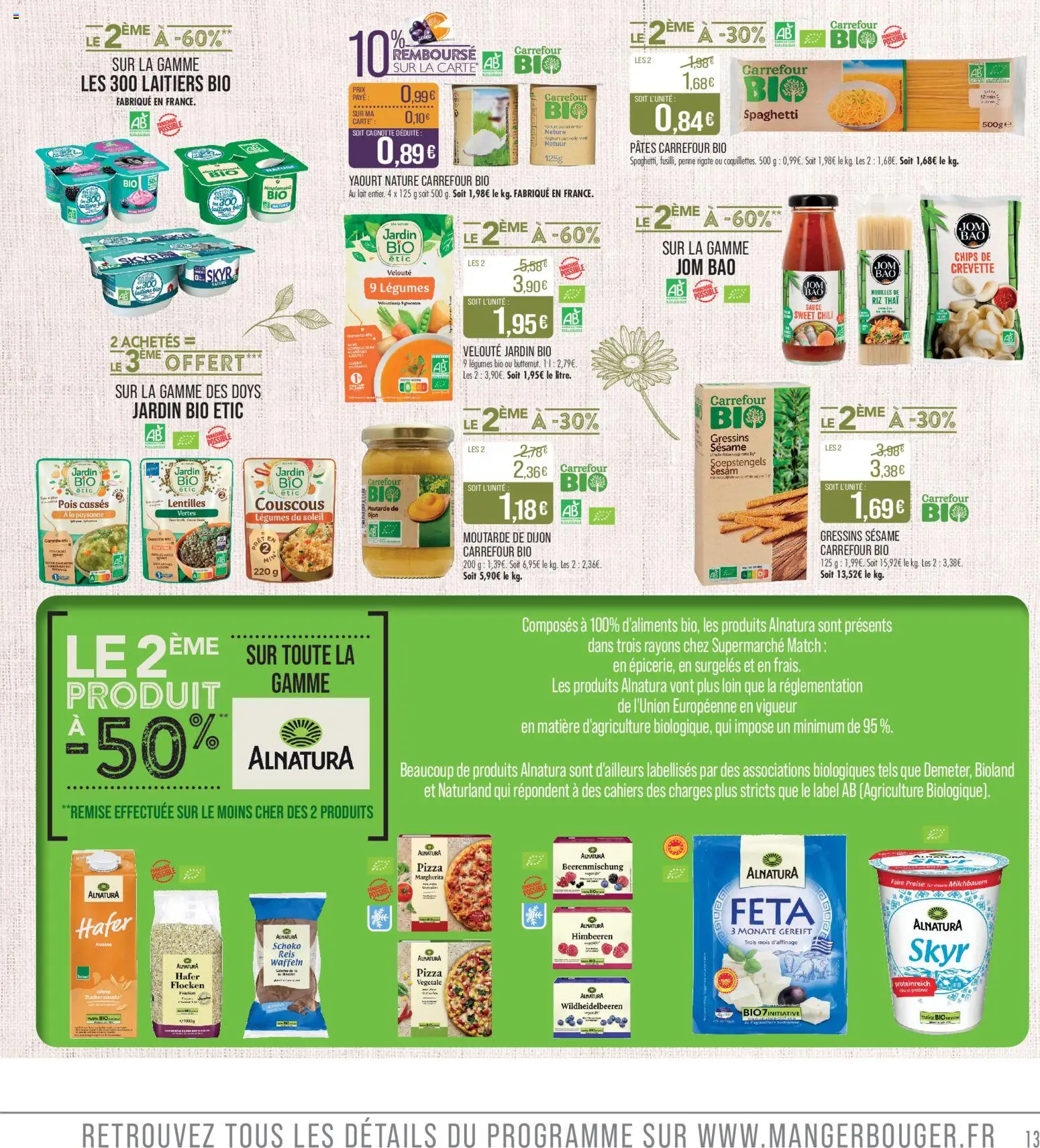 {H1} | Page: 13 | Produits: Couscous, Moutarde, Pizza, Chips