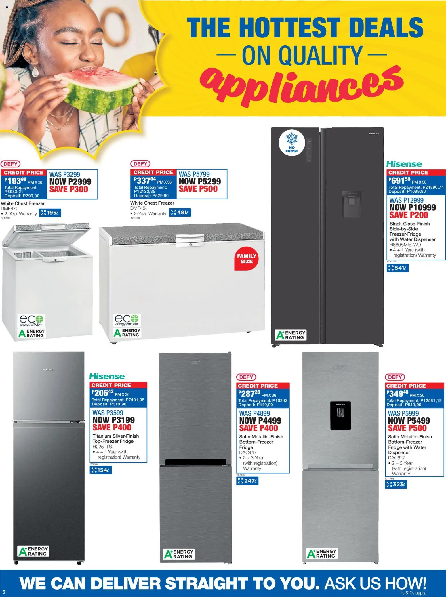 New OK Furniture catalogue – valid from 27.12.2025 | Page: 6 | Products: Freezer, Fridge, Chest freezer, Water