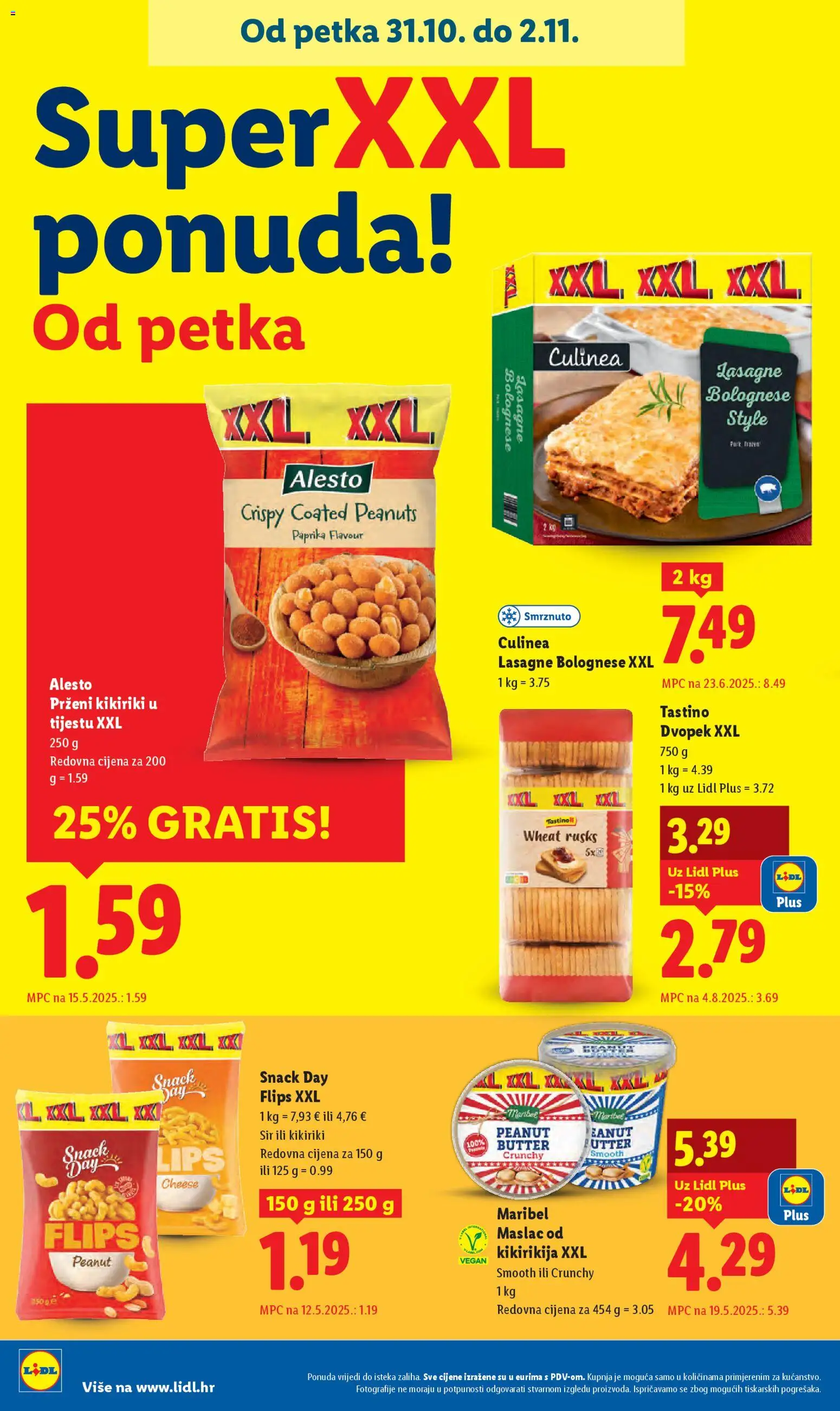 Lidl katalog | vrijedi od 29.10.2025 | Stranica: 38 | Proizvodi: Maslac, Toast, Maslac od kikirikija, Paprika