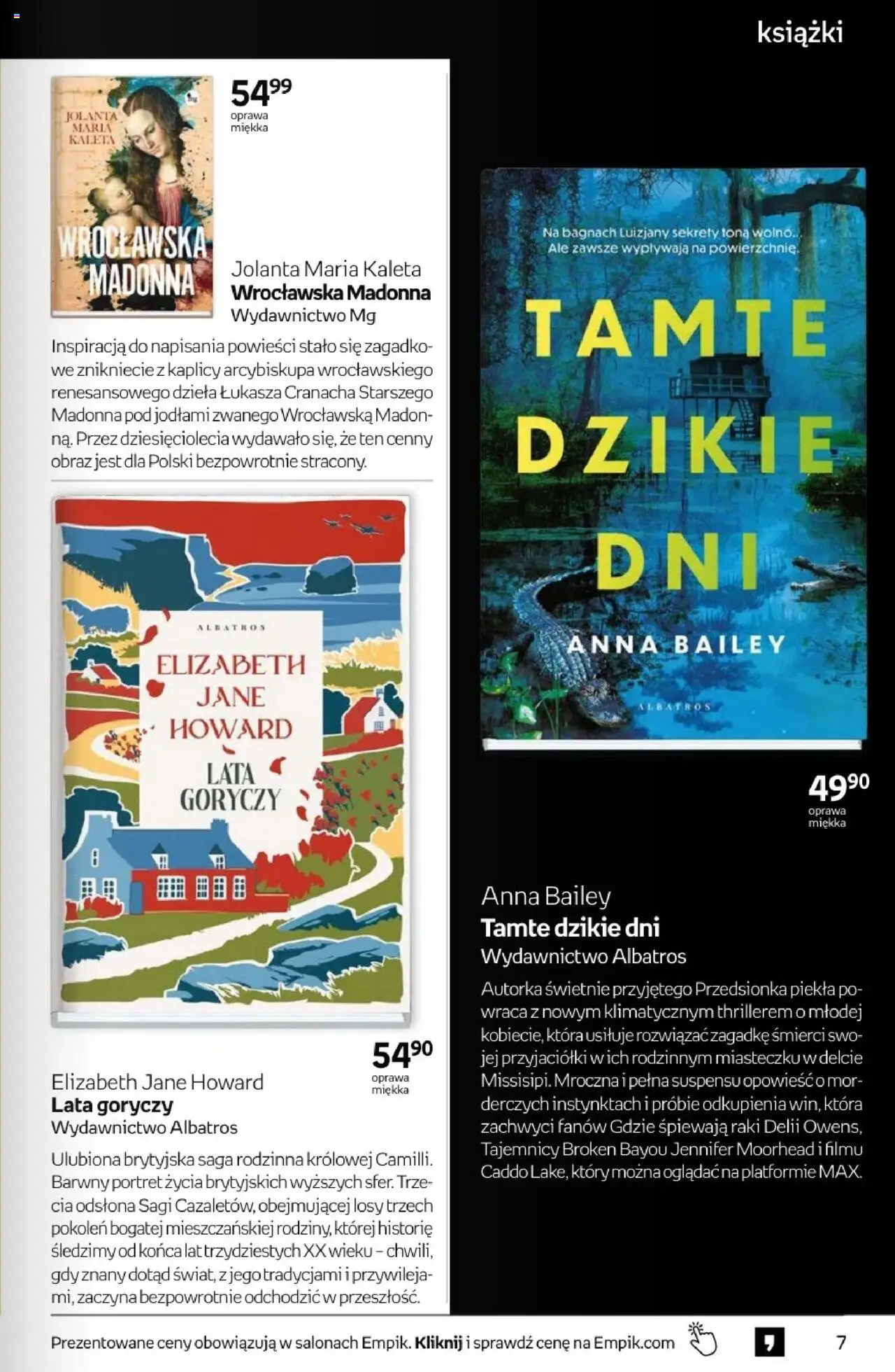 Empik promocje - Tom kultury Książki od 13.08.2025 | Strona: 7 | Produkty: Książki