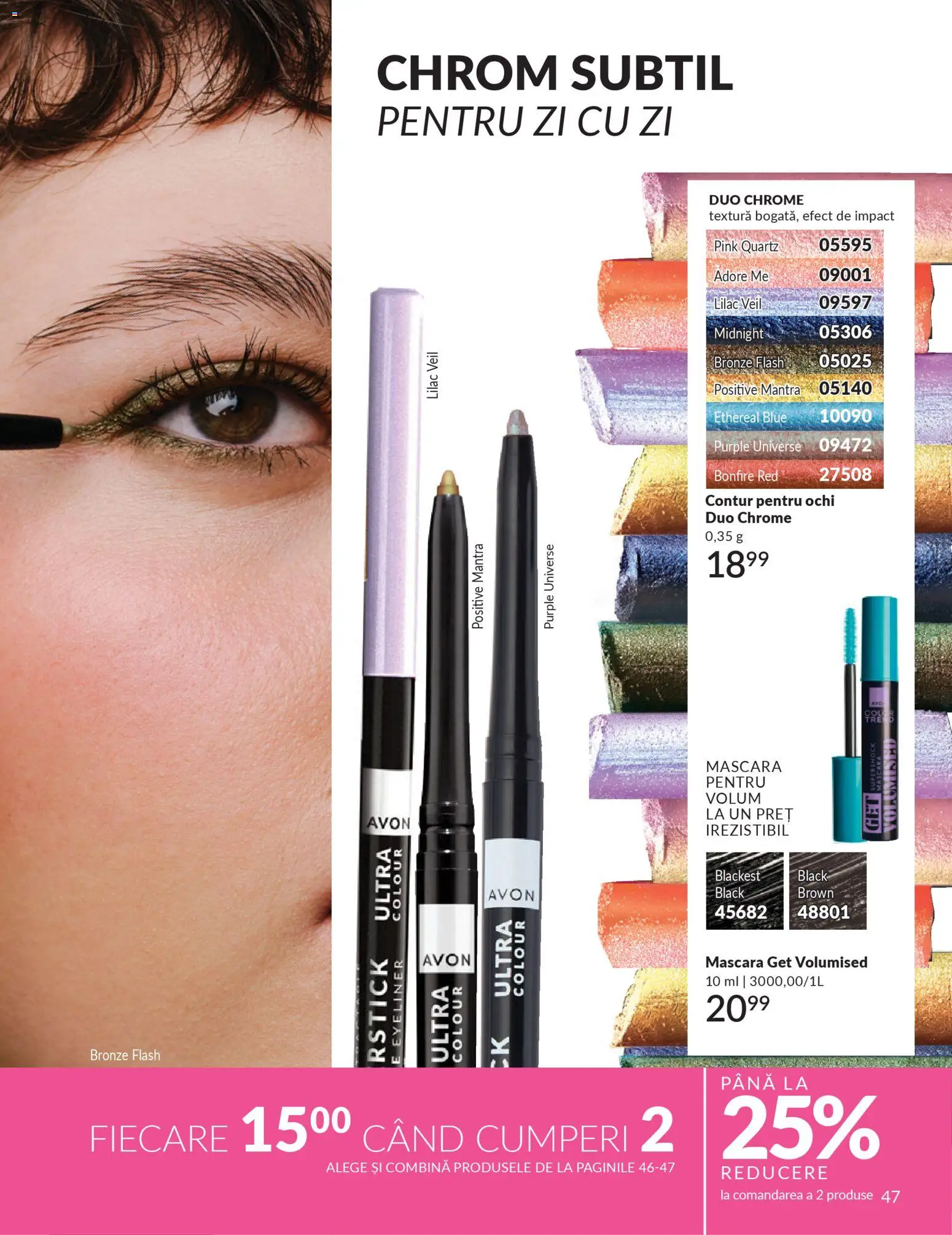 Noul catalog Avon – valabil de la 01.03.2026 | Pagină: 49 | Produse: Mascara, Peluş Köpek Yatağı