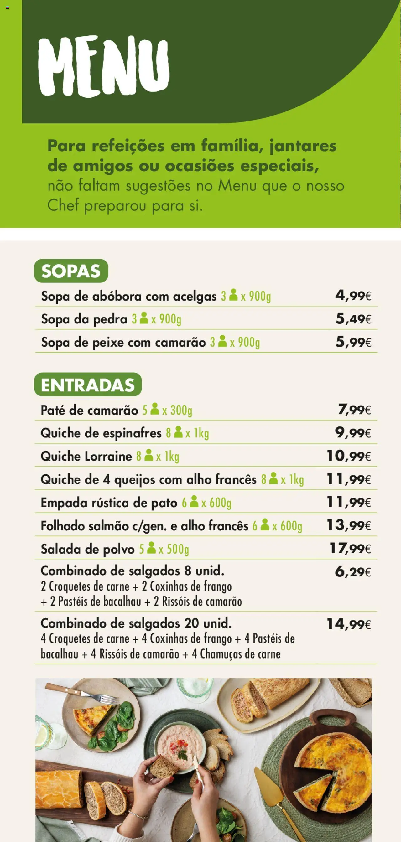 Pingo Doce - Catálogo-Menu do Chef │ válido de 21.02.2025 | Página: 2 | Produtos: Frango, Alho francês, Salmão, Peixe