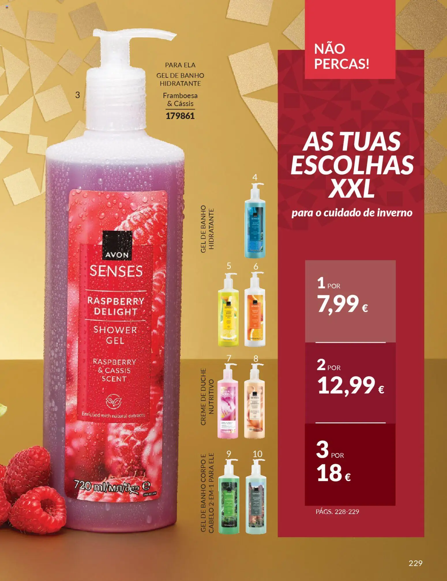 Catálogo Avon Campanha 12 │ válido de 01.12.2025 | Página: 229 | Produtos: Gel de banho, Banho, Creme