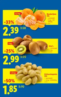 Kiwi's, voorverpakt, 1 kg - Voorbeeld van een folder van Lidl, geldig van 02.01.2026 | Pagina: 3