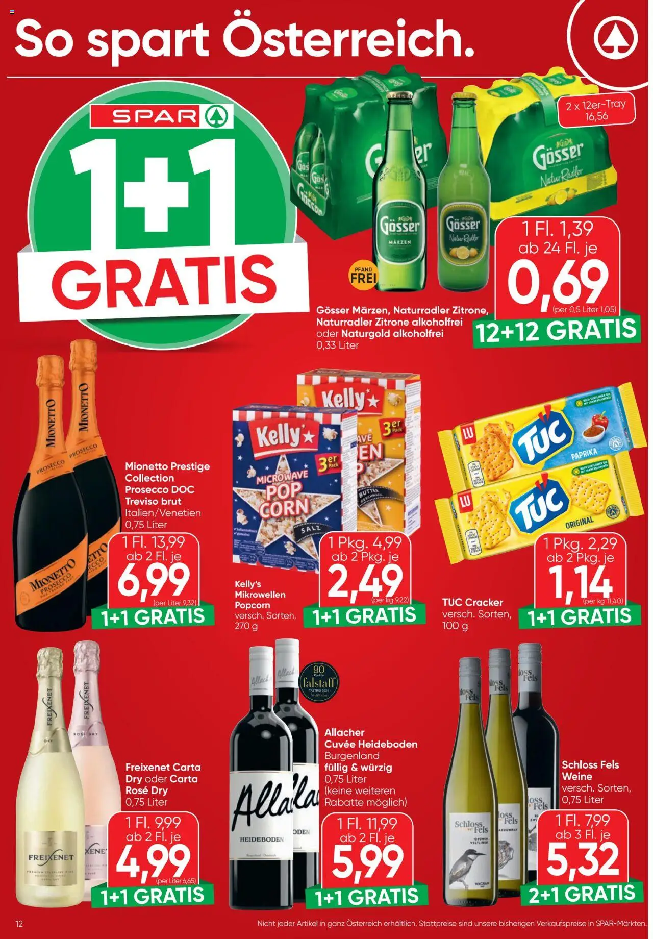 Spar Flugblatt gültig ab 23.10.2025 | Seite: 12 | Produkte: Salz, Zitrone, Butter