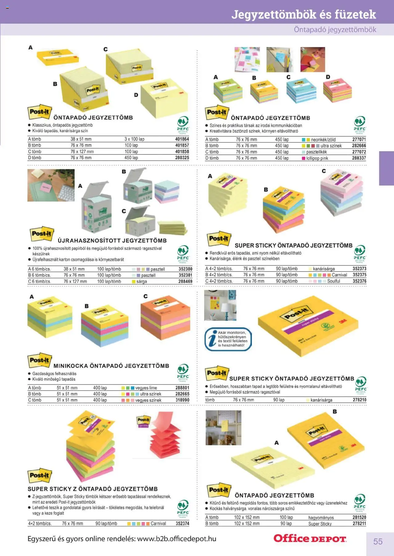 Office Depot akciós ujság - amely érvényes a következő dátumtól: 10.04.2025 | Oldal: 55 | Termékek: Lime